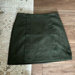 Loft faux suede mini skirt